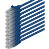 1aTTack.de 89437 10x 1m Blue Cavo di rete Cat6 Cat 6 Ethernet LAN 1000 Mbit/s RJ45