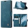 Phernykas Custodia Portafoglio Libro RFID per Samsung Galaxy S22 Ultra | Flip Book Cover in pelle PU, Porta Carte, Protezione Astuccio, Telefono Libretto Case per S22 Ultra, Blu-verde