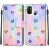 KENHONER Cover Compatibile con Oppo A53 4G 2020 / A53s 4G / A32 4G 2020, Premium Pelle PU Portafoglio Flip Libro Custodia per Oppo A33 4G 2020 / A11S [Protezione Completa] - impronta