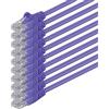 1aTTack.de 86272 10x 2m Violet Cavo di rete Cat6 Cat 6 Ethernet LAN 1000 Mbit/s RJ45