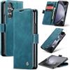 Azororo Cover per Samsung Galaxy Z Fold 7 5G, Premium PU Pelle Custodia, Magnetica Carta Fessura Portafoglio Case, Flip Cavalletto Custodia per Samsung Galaxy Z Fold 7 - Blu verde