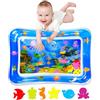 SUNSHINEMALL Tappeto Tummy Time Neonato 66 x 50CM Gonfiabile Tappetino d'acqua per Bambini 3 6 9 Mesi Neonati Gioco Regalo Battesimo Bimbo Tappetini Gioco e Palestrine