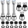 UESDU 6 Pezzi Aeratore Rubinetto Cucina, Prolunga Rubinetto Cucina a 360 Gradi Rompigetto Rubinetto Cucina M22/24 Adattatore Rubinetto Cucina