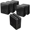 Cokritsm Morsetto di Vetro 8-10 mm Clip di Vetro in Acciaio Inossidabile Supporto Vetro 6 pezzi per Ringhiera Balaustra Corrimano della Scala Nero