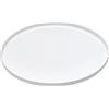 Yvttve Vassoio Decorativo Rotondo Bianco, Vassoio da Portata di Metallo, Vassoio organizzatore per Gioielli, Trucco, Articoli da Toeletta, Stoviglie da Cucina (bianco, Ø 40 cm)