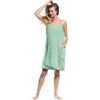 S Kilt Asciugamano Da Sauna XL Per Donna Con Nome Ricamato - 170x85 Cm, 100% Cotone, Con Elastico E Velcro, Blu Scuro/Nero - 4