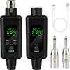 WIYETY Ricevitore microfono XLR ricevitore: 2.4G 1 a 1 microfono senza fili adattatore per microfono dinamico microfono a condensatore, per voce/parlare pubblico