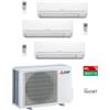 CLIMATIZZATORE CONDIZIONATORE TRIAL SPLIT MITSUBISHI SERIE HR MSZ-HR25VF+MSZ-HR25VF+MSZ-HR25VF/MXZ-3HA50VF R32 - 9000+9000+9000 BTU - WI-FI OPTIONAL