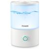 FOHERE Umidificatore per camera da letto, 3,2 l, silenzioso umidificatore con top fill, 28 ore, nebbia di raffreddamento a 360°, senza BPA, diffusore di aromi, 7 colori luce notturna per piante, casa
