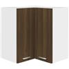 Homgoday Armadietto da cucina con montaggio a parete, pensile ad angolo, per cucina, soggiorno e ufficio, mobili da interni in rovere marrone, 57 x 57 x 60 cm, in legno ingegnerizzato