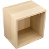 Ikea EKET 904.288.42 - Armadietto portaoggetti a forma di cubo, 35 x 25 x 35 cm, effetto rovere tinto bianco