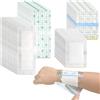 KMFYMPT 40 Pezzi Cerotti Medicazione, 10×25 cm Cerotti Impermeabili Traspirante, 10x13 cm Benda Trasparente Impermeabile, Include Dischetto di Cotone Assorbente, Adatto per Doccia Protezione Pelle
