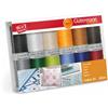 Gütermann creativ Set filo da cucito con 12 bobine Cotton 30 300 m in diversi colori