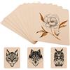 Emalla 20pcs Pelle Sintetica Tattoo, Emalla Pelle Finta per Tatuaggi Bifacciale, Pelle Finta Sintetica per Artisti del Tatuaggio Principianti del Tatuaggio Kit di Tatuaggi (5.6 * 7.5in)
