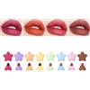 CHSEEO Set di rossetti mini stella a 8 colori, lucidalabbra opaco di velluto, Lunga Durata Impermeabile Professionale, mini rossetti confezione regalo per donne e ragazze bellezza cosmetici - D