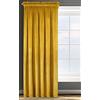 Eurofirany ROSA Tenda in Velluto con Fettuccia Arricciatenda - 1 Unità, Soffice, Pannello, Drappo Classico, Glamour, Elegante, Soggiorno, Camera da Letto, 290 g/m2, 135x300 cm, Giallo Senape