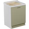 Colavene - Active Wash dinamico lavatoio 65x55x88h con portabiancheria [verde] - AW6555E