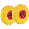 Ruote per Carrello Piene Set da 2 ruote 3.00-4 cuscinetti boccola 2PR 260 x 85mm