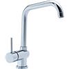 Rubinetto cucina con miscelatore monocomando canna quadrata - Sorrento - Cilvani CROMO