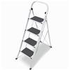 Scaletta 4 gradini CILVANI in acciaio pieghevole con tappetino antiscivolo
