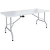 Tavolo Pieghevole in plastica HDPE 244x75 Rettangolare Cilvani