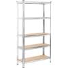 Scaffale a incastro in acciaio zincato 5 ripiani Cilvani varie misure LARGHEZZA 120