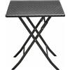 Tavolino Pieghevole 62x62 effetto Rattan Cilvani