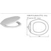 Copriwater bianco modello style MATERIALE TERMOPLASTICO