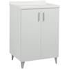 LAVATOIO 2 ANTE IN NOBILATO BIANCO COMPLETO DI KIT DI MONTAGGIO 60x50x87