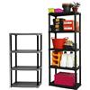 Scaffale in Polipropilene a 4 e 5 ripiani varie misure 4 ripiani da 700x300 altezza 1330 cm