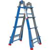 Scala Telescopica in Acciaio 4+4 Gradini resistente e durevole portata 100kg