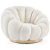 Bizzotto Poltrona Girevole Florel Bianco