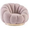 Bizzotto Poltrona Girevole Florel Rosa Antico
