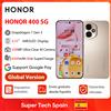 Honor 【Marchio+】2025 HONOR 400 5G Versione globale Smartphone Schermo AMOLED da 6,55'' Fotocamera da 200 MP 6000 mAh 100 W SuperCharge OTG NFC - Black