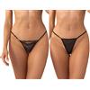 Obsessive Clara 2-pack Thong Black XXL/XXXL