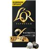 L'Or - Capsule Caffè Espresso Ristretto - 230 Capsule In Alluminio - Intensità 11 - Compatibili Con Macchine Nespresso®* original - 23 Confezioni da 10 Capsule