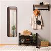 Trio Lighting BRITNEY SPECCHIO DA PARETE CON CORNICE SPORGENTE CON GANCI X INSTALLAZIONE ORIZZONTALE E VERTICALE NERO H.150CM