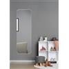 Trio Lighting BRITNEY SPECCHIO DA PARETE CON CORNICE SPORGENTE CON GANCI X INSTALLAZIONE ORIZZONTALE E VERTICALE 50X150 ARGENTO