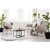 Trio Lighting JUDY KIT 2 TAVOLINI METALLO E MDF NERI 40X40CM 35X35CM