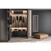 Trio Lighting JULIETTE SPECCHIO DA PARETE CORNICE ALLUMINIO ARGENTO INSTALLABILE VERTICALMENTE ED ORIZZONTALMENTE 50X150CM