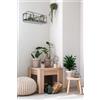 Trio Lighting LIANDRA MENSOLA APPENDI ABITI CON RIPIANO IN METALLO NERO 50X18CM