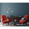 Trio Lighting MELANIE SET DI 3 SPECCHI DA PARETE TONDI CON CORNICE METALLO DECORATA 25,5CM COLORE ORO