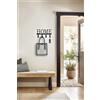 Trio Lighting NICI PORTA ABITI DA PARETE 25X13CM CON SCRITTA HOME IN METALLO NERO