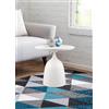 Trio Lighting MONA TAVOLINO METALLO BIANCO BASE PIENA 48,5X46,5CM
