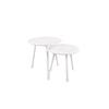Trio Lighting VILANA SET DI 2 TAVOLI ROTONDI STRUTTURA IN MDF 50CM BIANCHI D.50-45CM