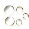 Trio Lighting VIVIEN SET 5 SPECCHI DIAMETRI ASSORTITI CON CORNICE PLASTICA ORO