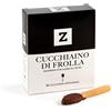 Zeta Cucchiaino di frolla ricoperta con glassa al cacao - 12 pezzi