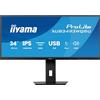 iiyama Prolite XUB3493WQSU-B6 - Monitor LED IPS da 34 UWQHD HDMI DP USB 3.2 USB-C 7,5 W Sincronizzazione adattiva Pip PBP Regolazione dell'altezza Nero