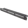 Good Connections® Patch Panel/Patch Panel - 19 - Montaggio server/montaggio su rack - Cat. 6.500 MHz - Compatibile con 10-GIGABIT - 24 porte - 1U - Schermatura STP - Apertura senza attrezzi - Jet