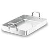 Lacor 20550F - Teglia da arrosto con manico fisso 50 cm alluminio | Utensile professionale duraturo; progettato per prestazioni ottimali e una pulizia rapida in lavastoviglie